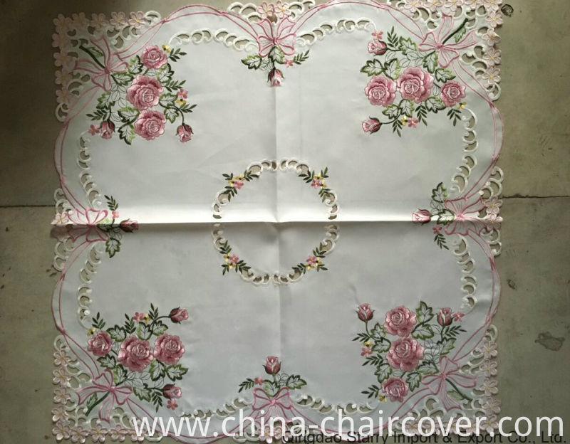 Handmade Cutwork Flower Embroidery Style Tablecloth 2016 New Design